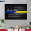 Canvas Prints 12" x 8" Personalized Canvas - Police x Dispatcher - Hero Sunshine