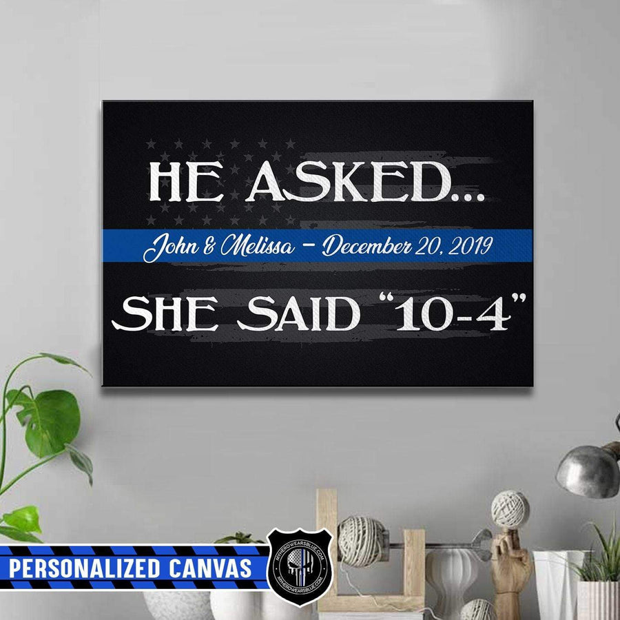 Canvas Prints 24" x 16" - BEST SELLER Personalized Canvas - TBL - 10-4