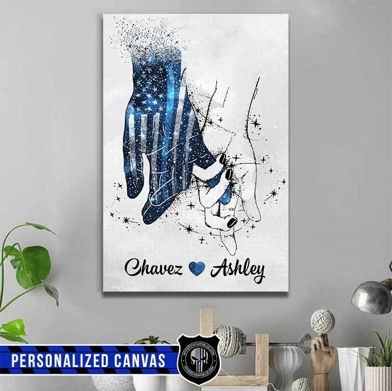 Police Retirement Gift Personalized Thin Blue Line Wood Prints For Police  Officers