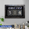 Canvas Prints 24" x 16" - BEST SELLER Personalized Canvas - TBL - Badge Number Photography