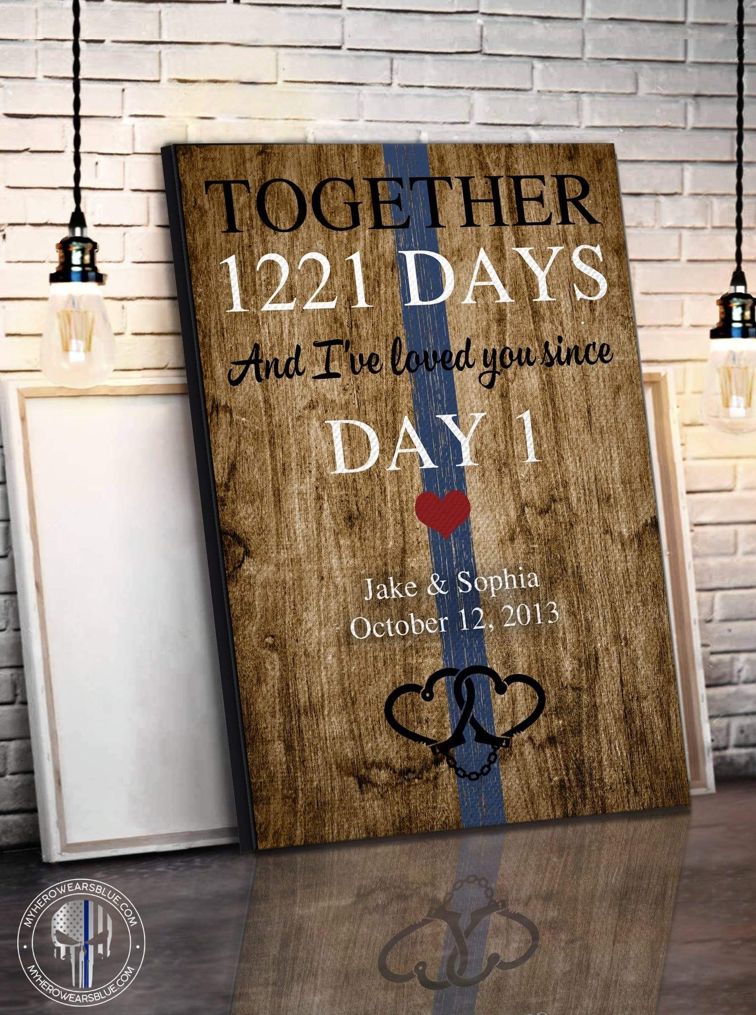 Canvas Prints 16" x 24" - BEST SELLER Personalized Canvas - TBL - Days Together