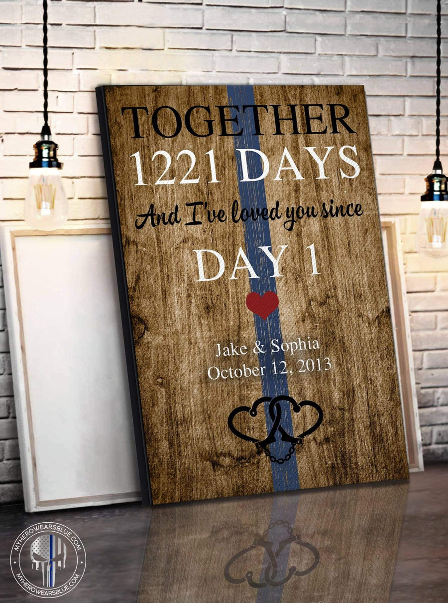 Canvas Prints 16" x 24" - BEST SELLER Personalized Canvas - TBL - Days Together