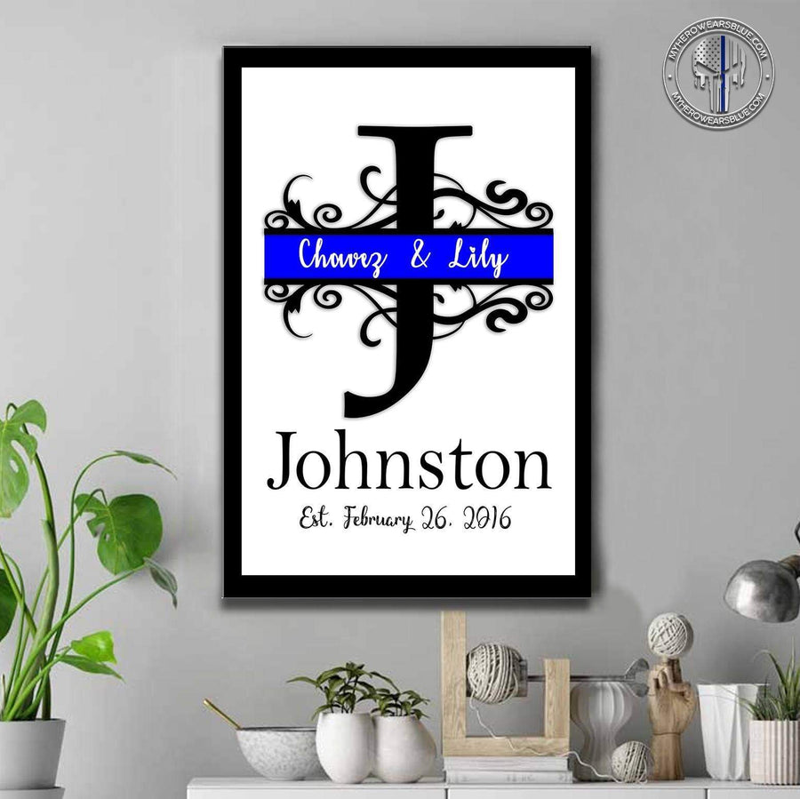 Canvas Prints 16" x 24" - BEST SELLER Personalized Canvas - TBL - Family Name
