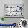 Thin Blue Line - Have Faith In What Will Be Canvas Print