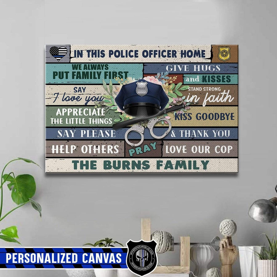 Canvas Prints 24" x 16" - BEST SELLER Personalized Canvas - TBL - In This House Canvas