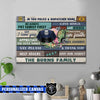 Canvas Prints 24" x 16" - BEST SELLER Personalized Canvas - TBL - Police x Dispatcher - In This House Canvas