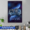 Thin Blue Line - Together Forever Canvas Print