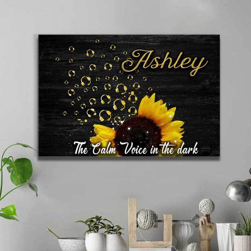 TGL - Half Sunflower Calm Voice Canvas Print