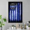 Thin Blue Line Police Name Thin Blue Line Canvas Print