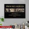Canvas Prints 24" x 16" - BEST SELLER Personalized Canvas - Veteran - Veteran Sign