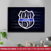 Canvas Prints 12" x 8" Personalized Police Badge Canvas - Love In Love