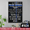 Canvas Prints Personalized - True Police Officer