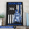 Canvas Prints 8" x 12" Police Department - Lieutenant - Personalized Canvas