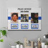 Police Life Story Thin Blue Line Canvas Print