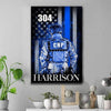 Police Officer Suit - CHP Personalized Canvas Print