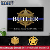 Canvas Prints 12" x 8" Sheriff Office Personalized Canvas