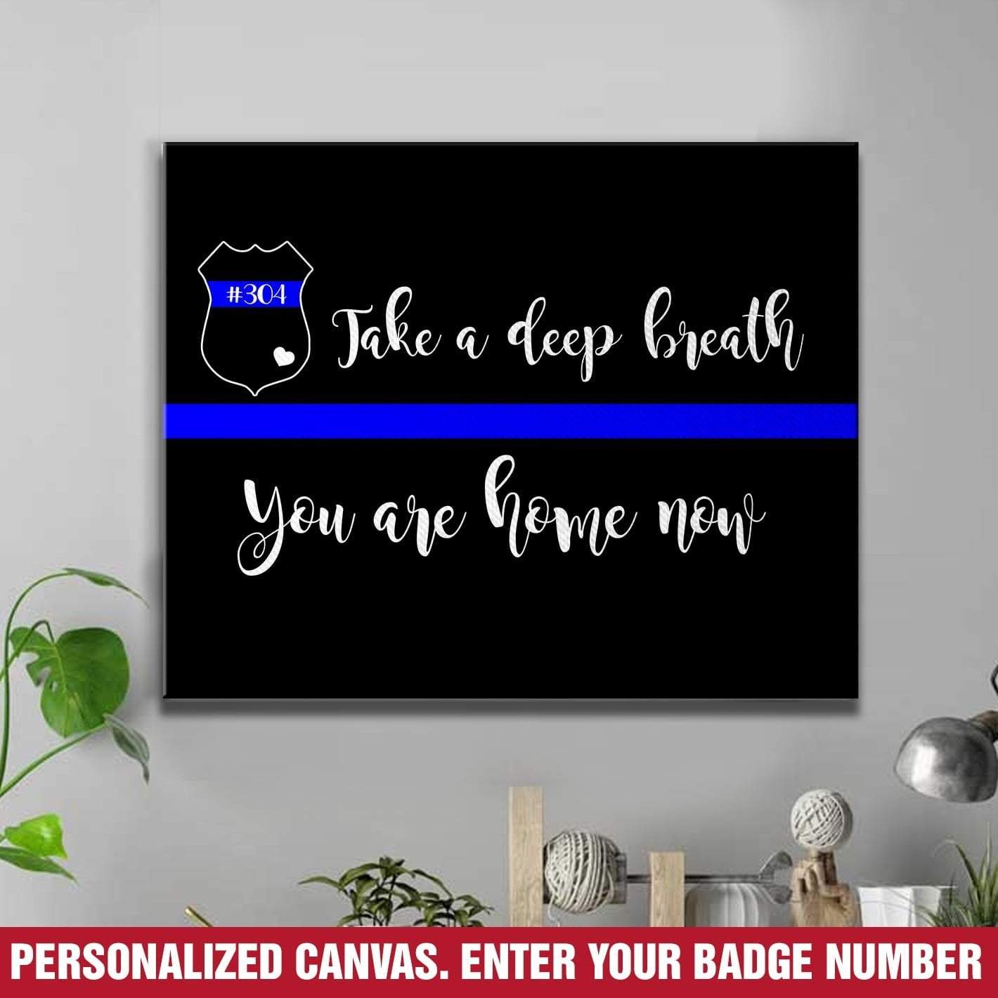 Canvas Prints 12" x 8" Take A Deep Breath Personalized Canvas