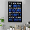 Canvas Prints 16" x 24" - BEST SELLER TBL - Be Strong Canvas