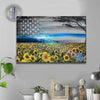 Beautiful Sunflower Field Canvas Print