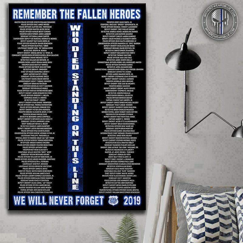 Fallen Heroes 2019 Canvas Print