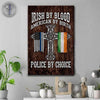 Thin Blue Line - St Patrick Day Police By Choice Canvas Print