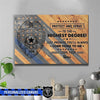 To My Police Officer Come Home To Me Thin Blue Line Canvas Print