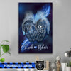 Together Forever Police And Dispatcher Couple Thin Blue Line Canvas Print