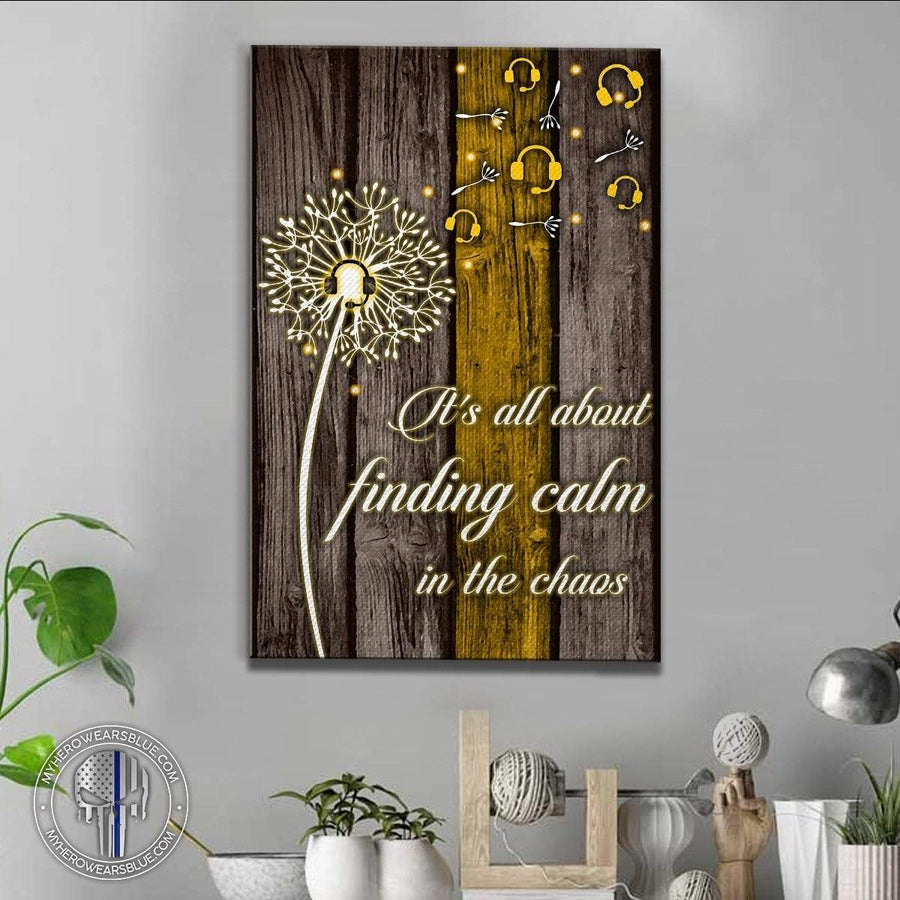 Canvas Prints 16" x 24" - BEST SELLER TGL - Dandelion - Finding Calm In Chaos Canvas