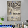 Canvas Prints 16" x 24" - BEST SELLER The Day I Met You Thin Blue Line Canvas Print