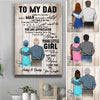 To My Nurse Dad Personalized Canvas Print