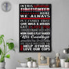 TRL - In This House Thin Red Line Firefighter Canvas Print