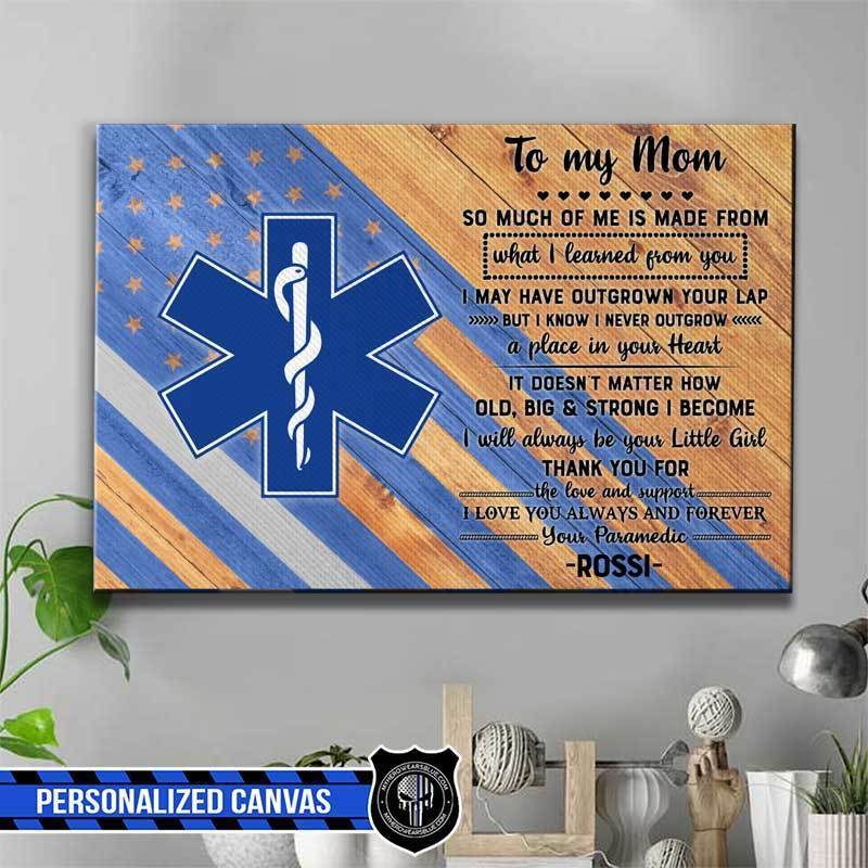 TWL - To My Mom Paramedic Personalized Canvas