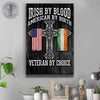 Irish By Blood Veteran By Choice Veteran Decorative Canvas Print