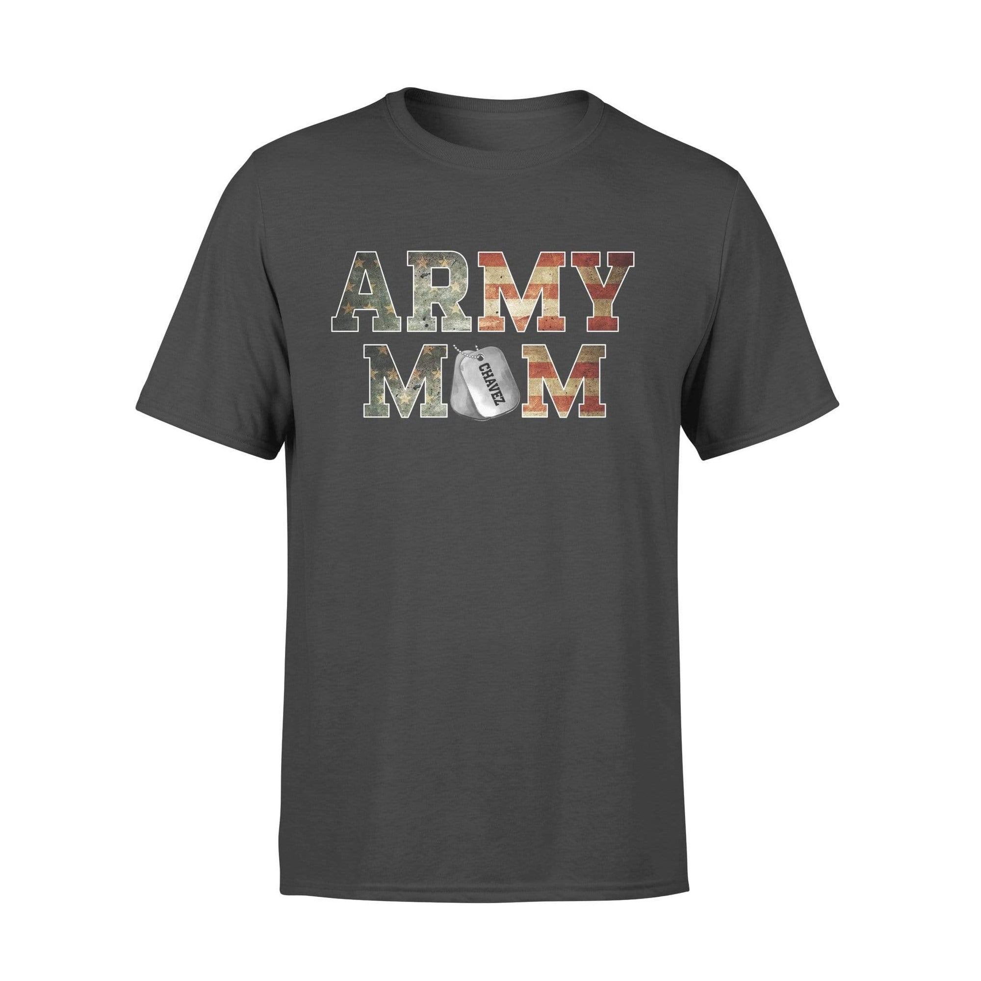 Army - Army Mom Flag Dog Tag Personalized Shirt