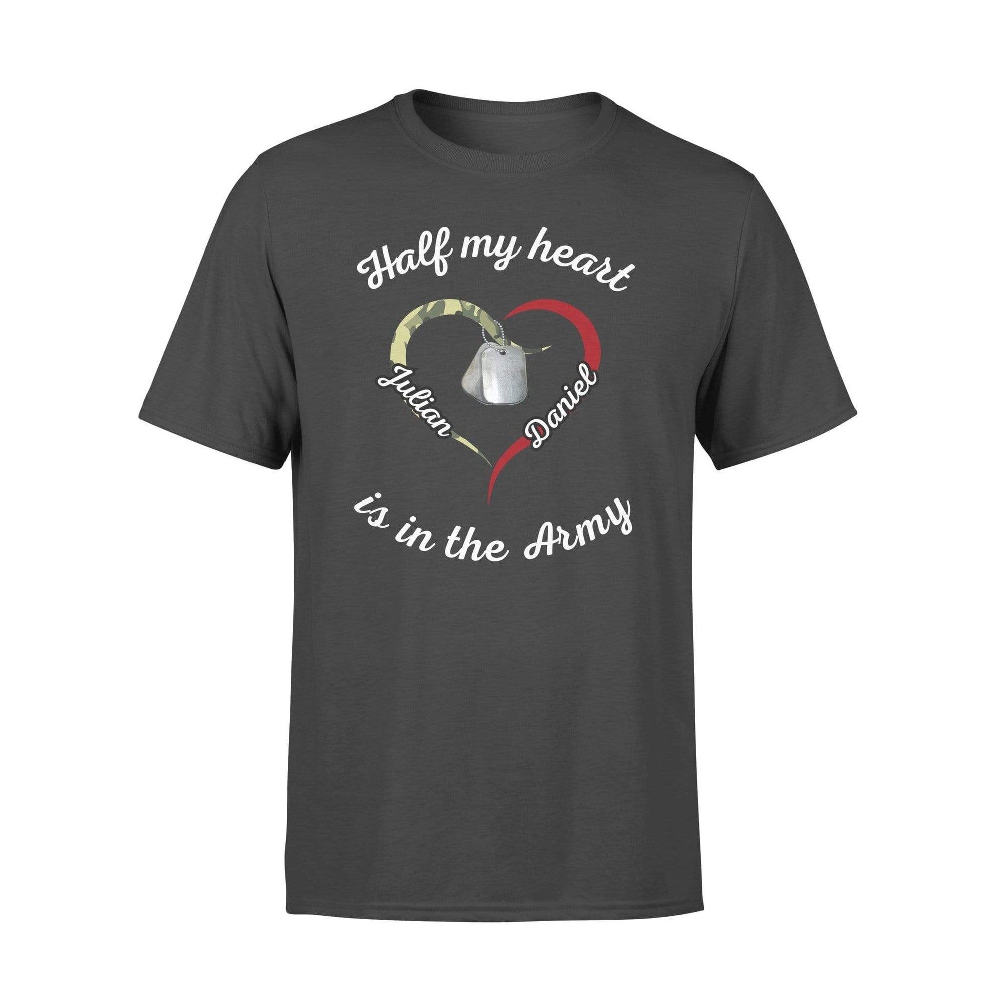 Army - Half Of My Heart Is In The Army Personalized Shirt - My Hero Wears  Blue