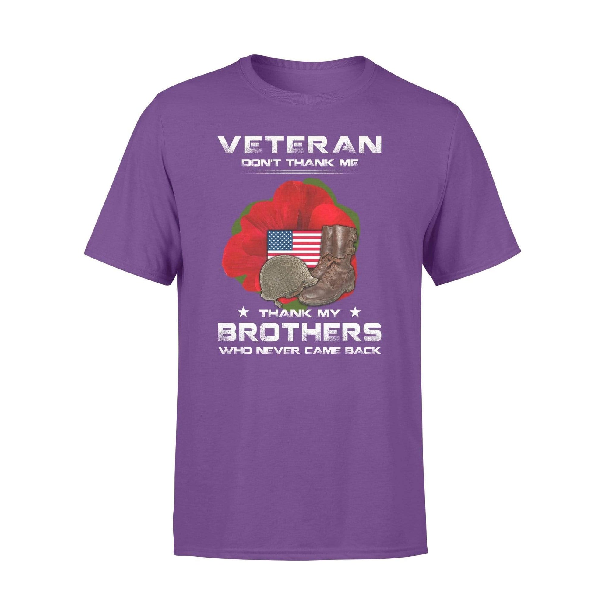 Army - Memorial Day Thanks My Brothers Who Never Came Back Poppy Shirt - My  Hero Wears Blue