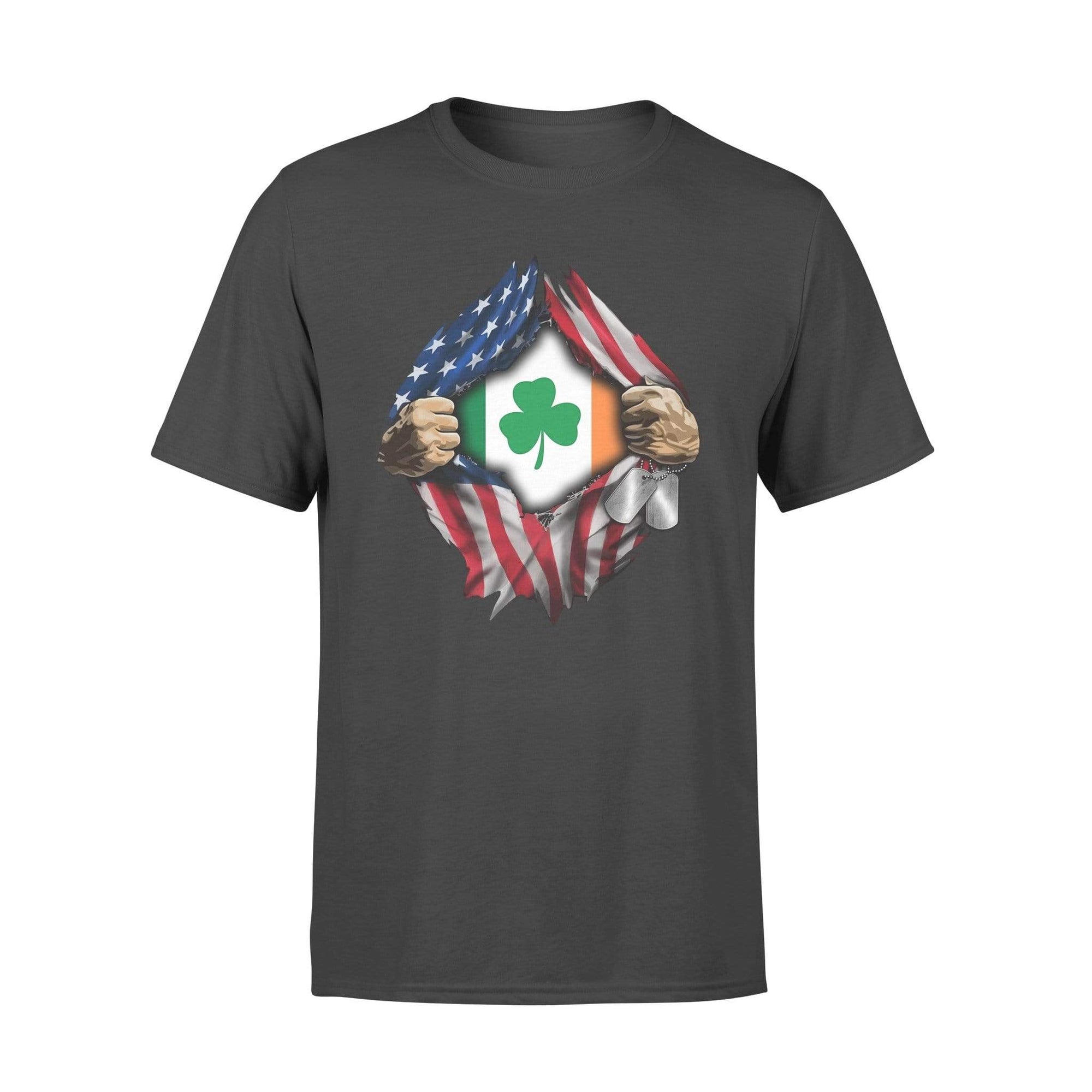 Army - St Patrick Day Irish Flag Inside Shirt