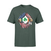Army - St Patrick Day Irish Flag Inside Shirt