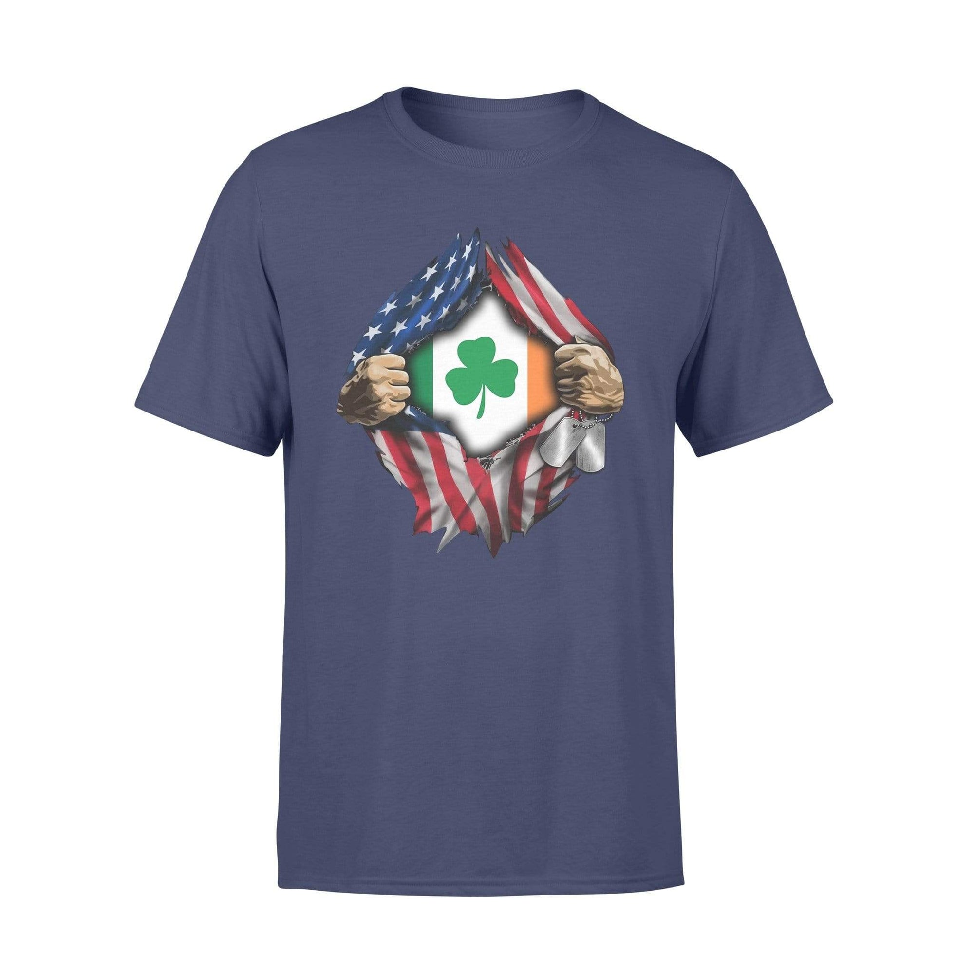 Army - St Patrick Day Irish Flag Inside Shirt
