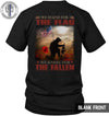 Clothing S / Black Army - Stand For The Flag Kneel For The Fallen Memorial Poppy Shirt - Standard T-shirt