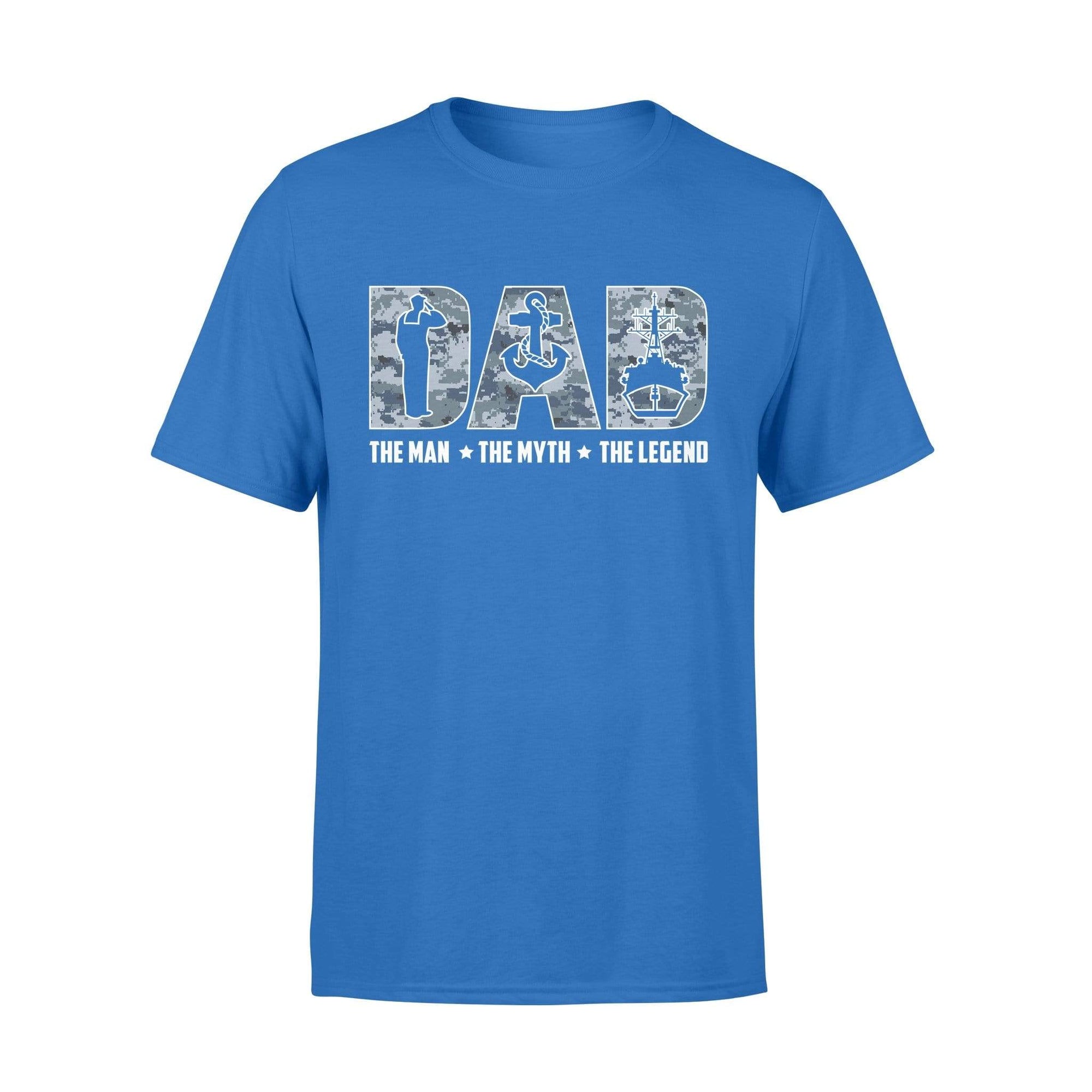 Navy - Dad The Man The Myth The Legend Camouflage Shirt