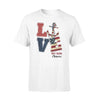 Navy - Love Anchor Flag Personalized Shirt