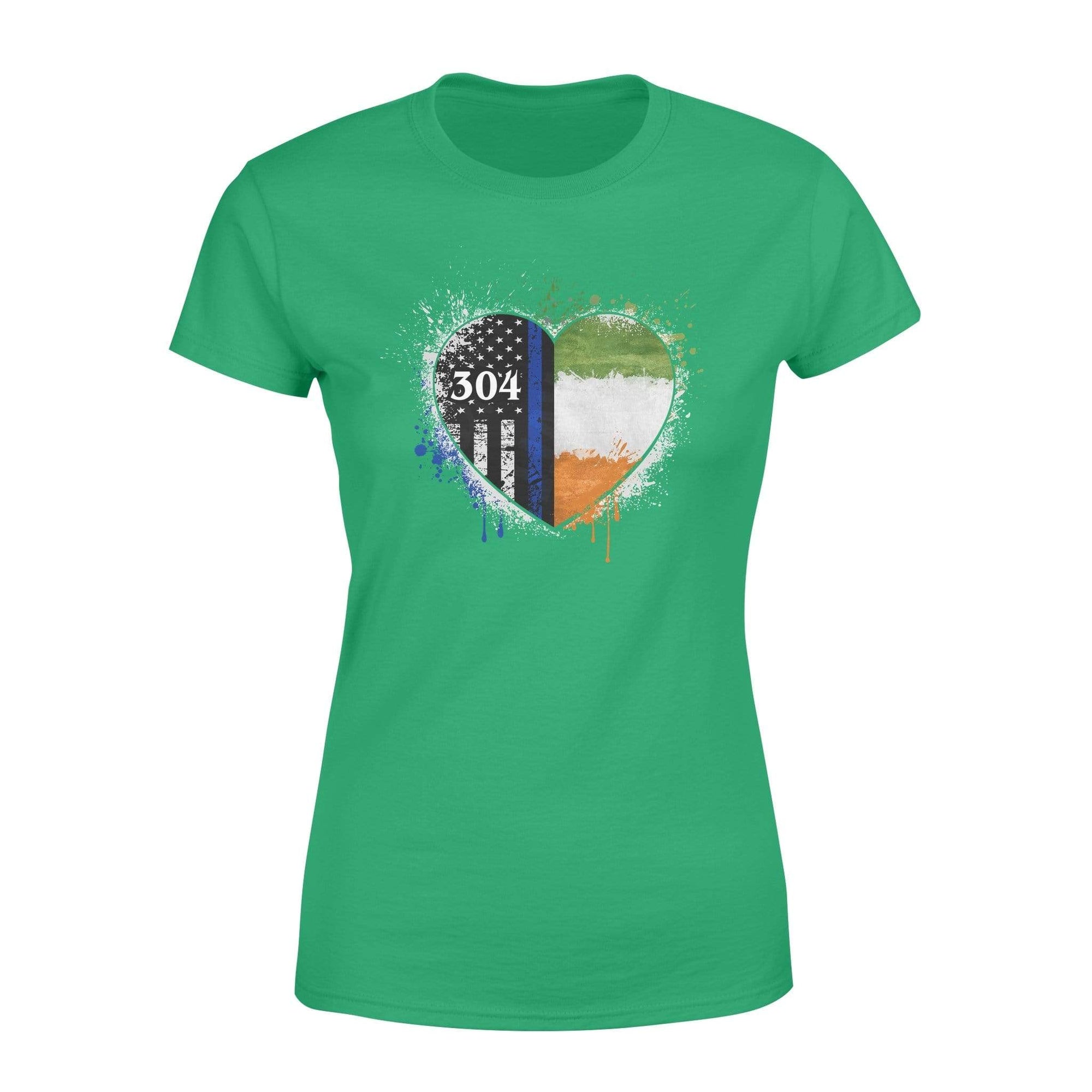 Personalized Shirt - TBL - Color Drop Half Flag Heart - Standard Women’s T-shirt