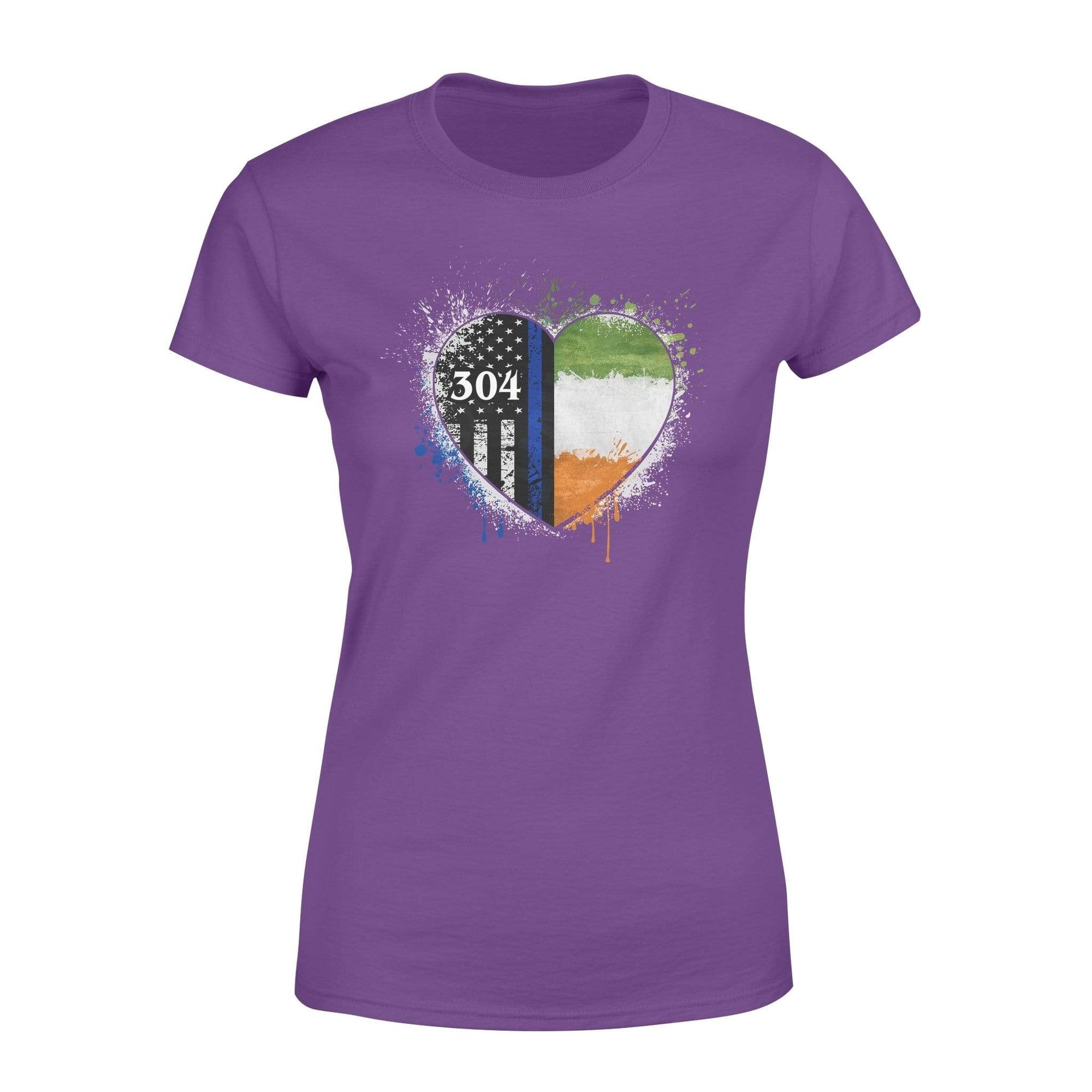 Personalized Shirt - TBL - Color Drop Half Flag Heart - Standard Women’s T-shirt