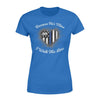 Thin Blue Line - He Is Mine I Walk This Line Personalized Women’s T-shirt