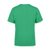 Thin Blue Line - St Patrick Day Galaxy Flag Heart Shamrock Pattern Personalized T-shirt