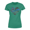 Thin Blue Line - St Patrick Day Galaxy Flag Heart Personalized Women’s T-shirt