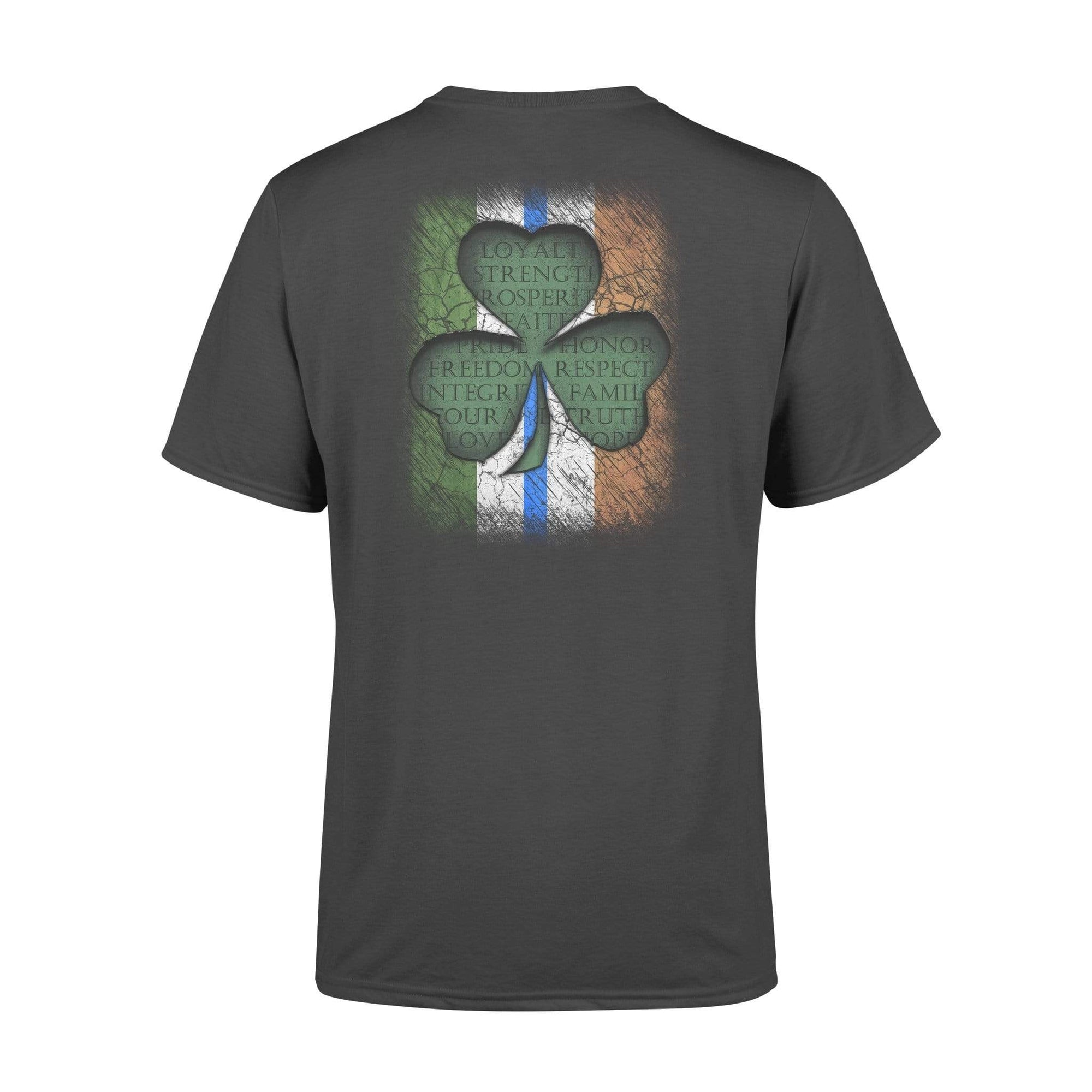 St Patrick Day Irish Flag Cloudtext Shamrock Personalized Shirt