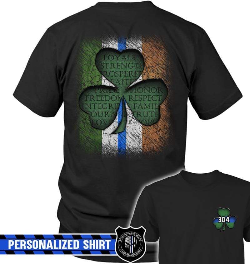 St Patrick Day Irish Flag Cloudtext Shamrock Personalized Shirt