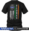 Personalized Shirt - TBL - St Patrick Day Irish Flag Police Badge - Standard T-shirt